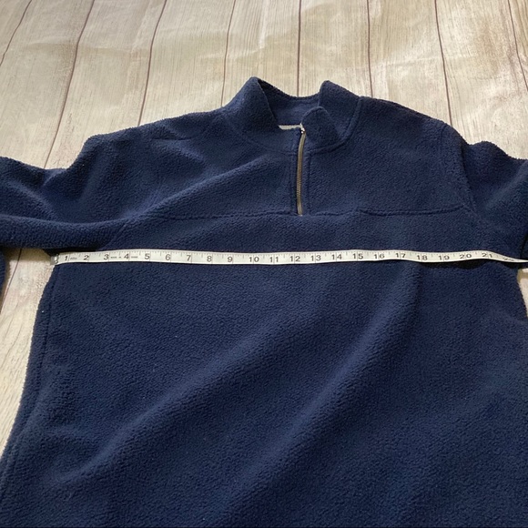 Wallin & Bros Nordstrom Navy Fleece 1/4 Zip Up - Picture 7 of 8